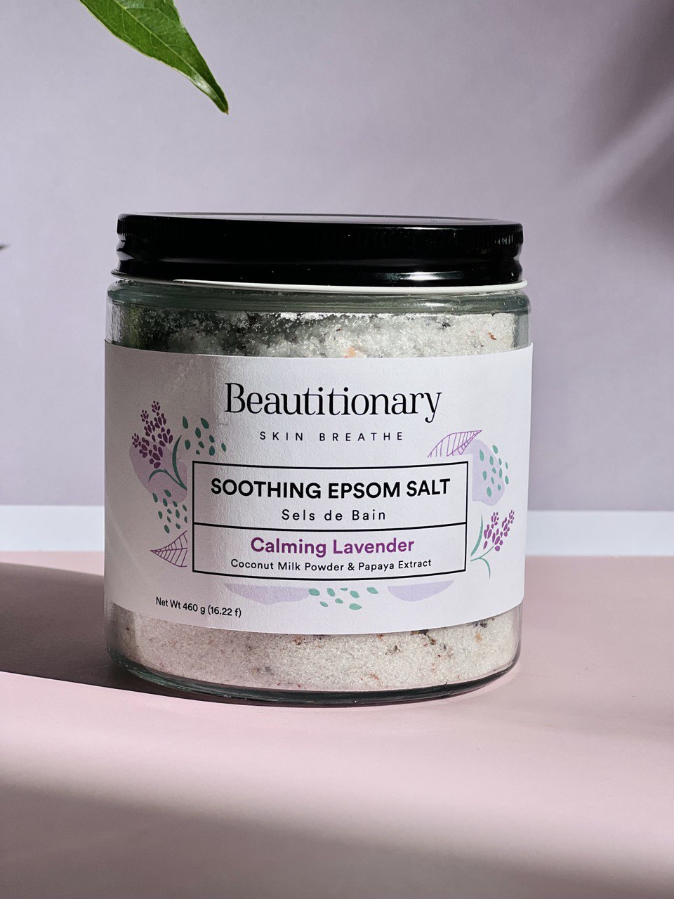 Bath Salt with lavender petal and essential oils