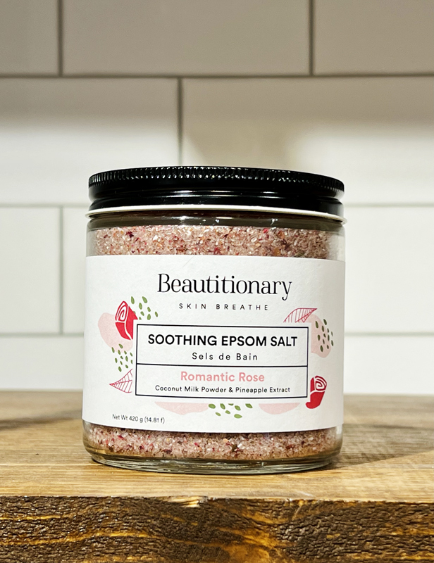 Epsom salt with Rose and Rose essential Oil